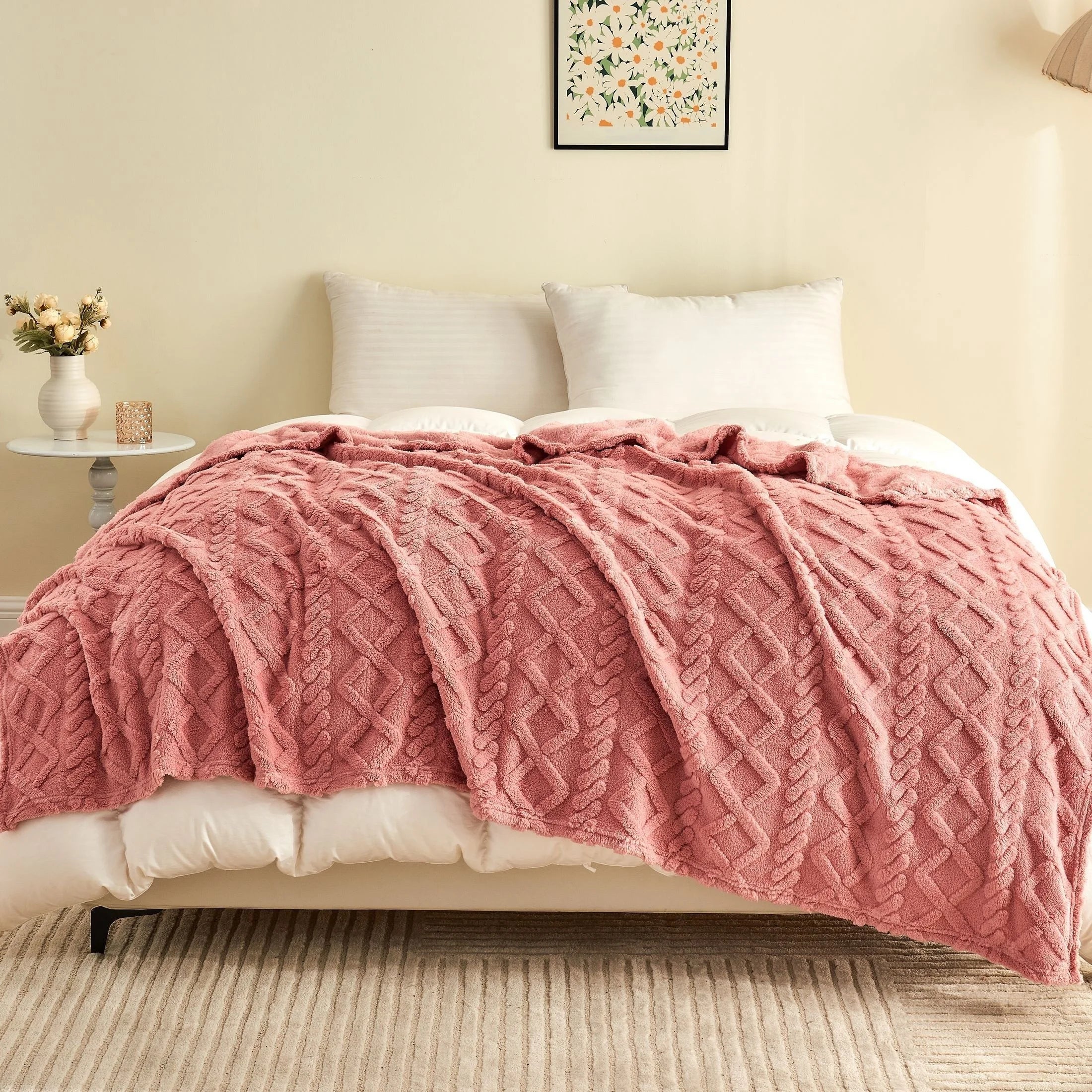 Manta Luxuosa em Fleece 3D - Ultra Macia e Quentinha