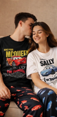 Pijama de Casal Faisca McQueen Fofinho